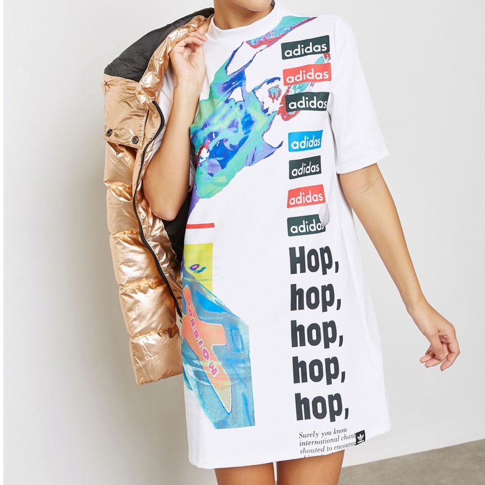 NWT 🔥 Adidas Originals Collective Memories Dress - Picture 3 of 7